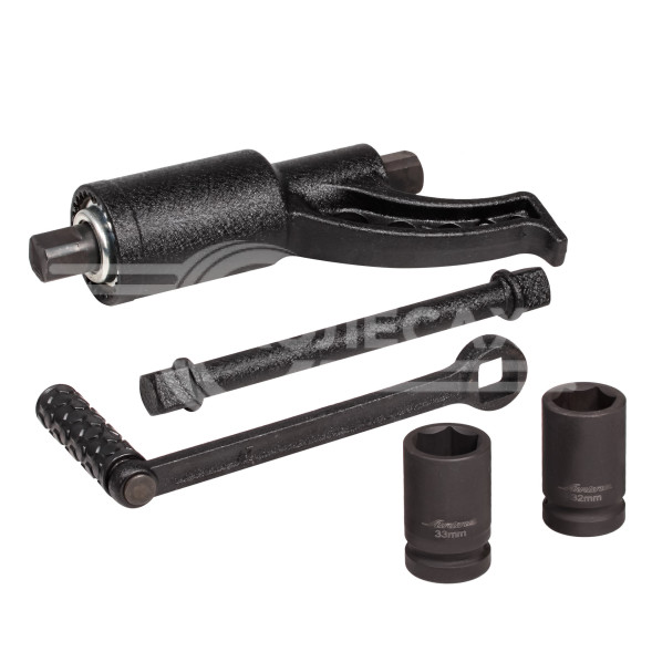 Гайковерт механич. 1&quot; 3600Нм 1:64 310мм с головками 32 и 33мм пласт. кейс