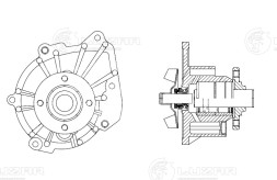 Насос водяной для автомобилей Toyota Land Cruiser Prado (02-)/HiAce (89-) 2.5D/3.0D [KZ;KD] без корп.