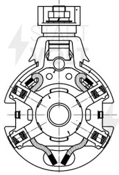 Узел щеточный стартера для автомобилей Honda Accord VII (06-) 2.4i/Civic VIII (05-) 1.8i