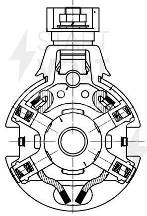 Узел щеточный стартера для автомобилей Honda Accord VII (06-) 2.4i/Civic VIII (05-) 1.8i