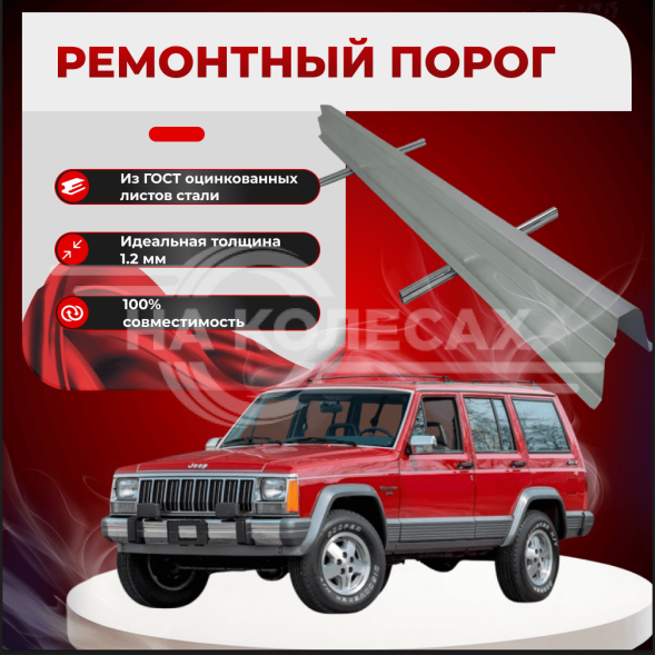 Ремонтные пороги Jeep Cherokee 1 (XJ)