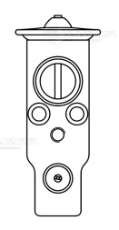 Клапан расширительный кондиционера (ТРВ) для автомобилей Tiida (04-)