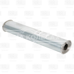 Глушитель универсальный (овальный) 87х120 с перфорированным диффузором L=540, d=42 (алюминизированная сталь)