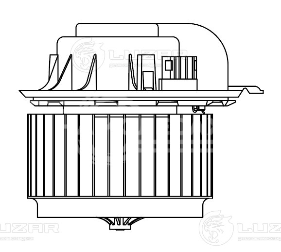 Электровентилятор отопления для автомобилей VW Touareg (02-)/Transporter T5 (03-)/Audi Q7 (05-) (задний)
