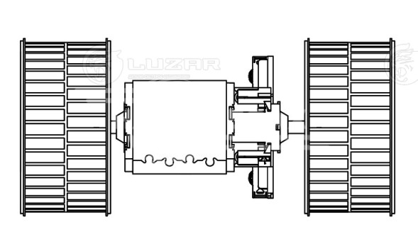 Электровентилятор отопителя для автомобилей Mercedes-Benz Actros MP2/MP3 (03-) (manual A/C)