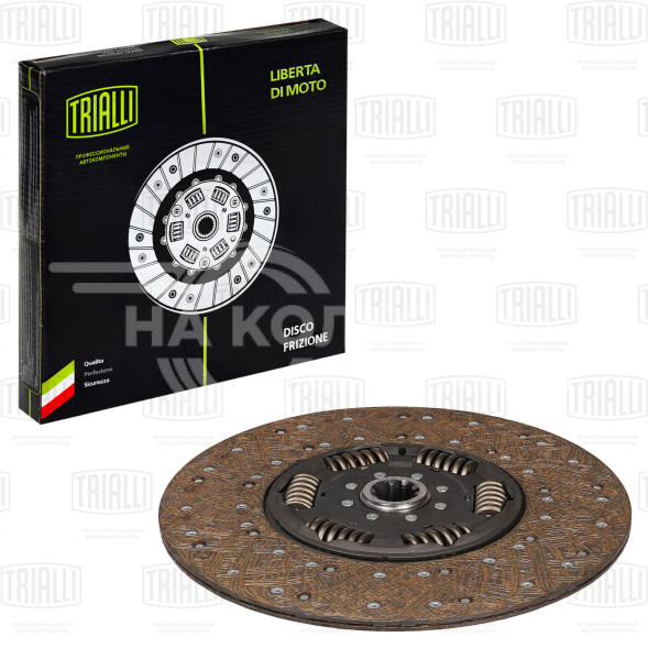 Диск сцепления ведомый для автомобилей КамАЗ-ЕВРО (КПП-ZF-9S-109, 154 161 MFZ-430)