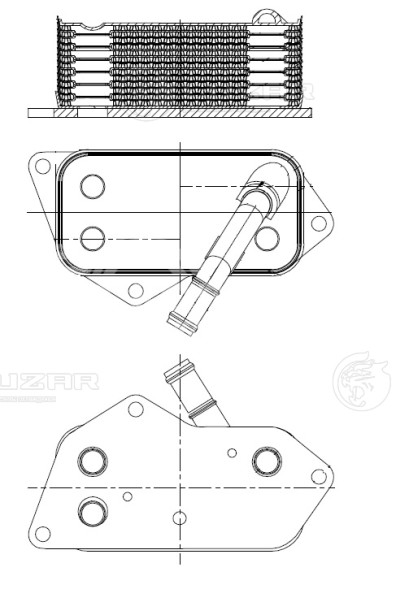 Радиатор масляный для автомобилей BMW 5 (03-)/X5 (06-)