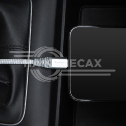 Кабель Type-C - micro USB 1м, серый нейлоновый