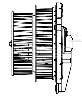 Электровентилятор отопителя для автомобилей Toyota Prius (03-) (LHD)