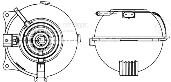 Бачок расширительный охлаждающей жидкости для автомобилей Polo Sedan (10-)/Skoda Rapid (12-)