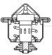 Термостат для автомобилей Mitsubishi Lancer X (07-)/Outlander XL (06-)/ASX (10-) 1.8i/2.0i/2.4i (82°С) (термоэлемент)