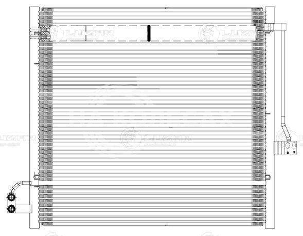Радиатор кондиционера для автомобилей Mercedes-Benz ML (W166) (11-)/GL (X166) (12-) AT