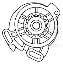 Насос водяной для автомобилей VW Transporter T4 (90-) 2.4D/2.5D (шкив 18 зуб.)