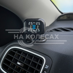 Система контроля давления в шинах TPMS, 4 внешних датчика, дисплей мини