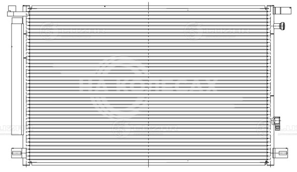 Радиатор кондиционера для автомобилей Camry (18-)/RAV 4 (18-)