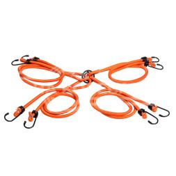 Резинки-стяжки набор &quot;Паук&quot; 4шт.-120 см, D-8 мм (металлические крючки)