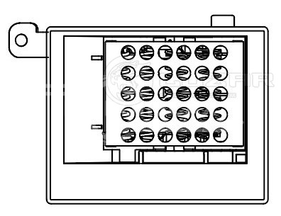 Резистор электровентилятора отопителя для автомобилей Mercedes-Benz Vito/Viano (W639) (03-) (manual A/C)