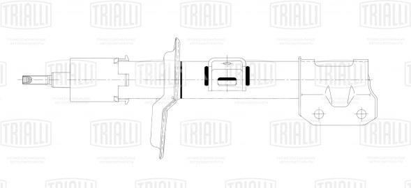 Амортизатор (стойка) передний левый для автомобиля Suzuki SX4 (06-) 4x2