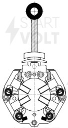 Узел щеточный стартера для автомобилей Toyota Avensis T250 (03-) 2.0i/2.4i