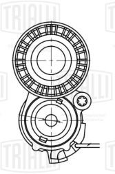 Ролик приводного ремня для автомобилей Skoda Fabia (07-)/Yeti (09-) 1.2HTP [EA111] (с натяжным механизмом)