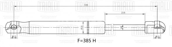 Амортизатор (упор) крышки багажника для автомобиля Nissan Almera (00-) N16