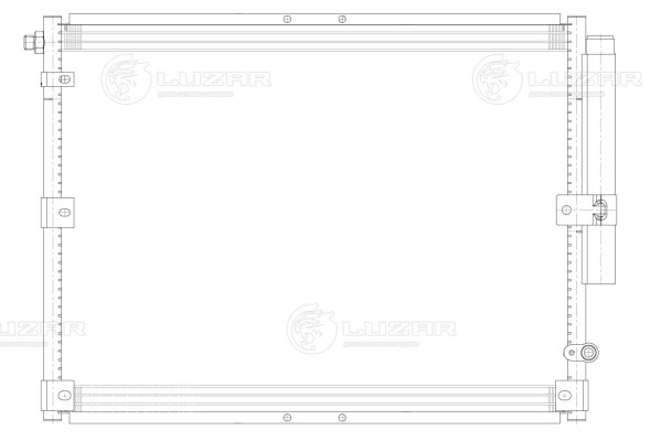 Радиатор кондиционера для автомобилей Land Cruiser 100 (98-) M/A