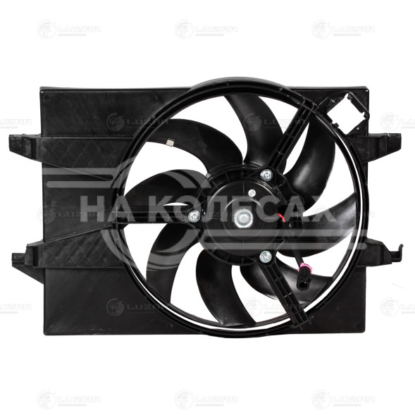 Электровентилятор охлаждения для автомобилей Ford Fiesta (01-)/Fusion (02-) (с кожухом) A/C-