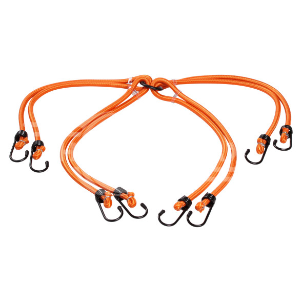 Резинки-стяжки набор &quot;Паук&quot; 4шт.-80 см, D-8 мм (металлические крючки)