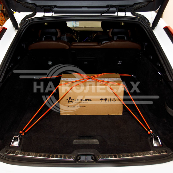 Резинки-стяжки набор &quot;Паук&quot; 4шт.-80 см, D-8 мм (металлические крючки)