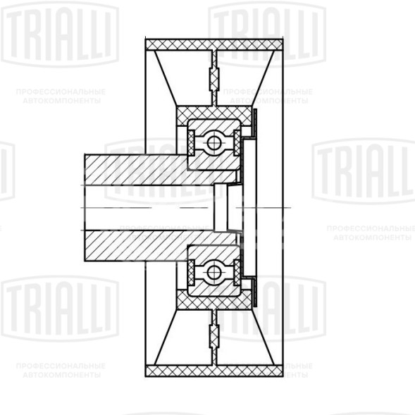 Ролик приводного ремня для автомобилей Ford Transit (06-) 2.4d (опорный)