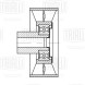 Ролик приводного ремня для автомобилей Ford Transit (06-) 2.4d (опорный)