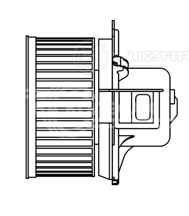 Электровентилятор отопителя для автомобилей Peugeot 206 (00-) A/C+