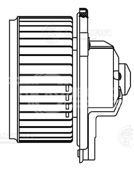 Электровентилятор отопителя для автомобилей Toyota RAV 4 (00-) (квадр. разъем)