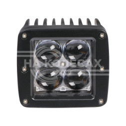 Фара светодиодная квадратная 4LED, направленный свет (4D линза), 12Вт, 82х75х75мм, 12/24В