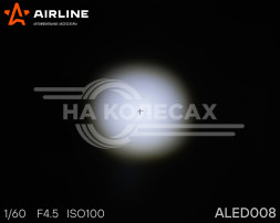 Фара светодиодная квадратная 4LED, направленный свет (4D линза), 12Вт, 82х75х75мм, 12/24В