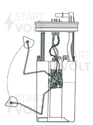 Модуль топливного насоса для автомобилей Honda CR-V (06-) 2.4i