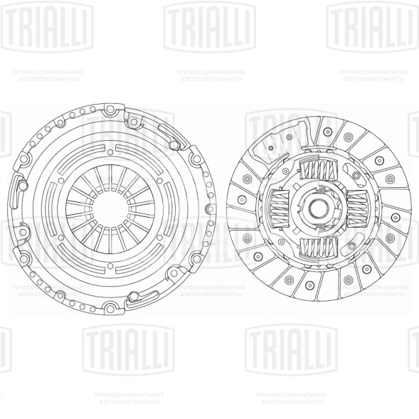 Комплект сцепления без муфты для автомобилей Geely Emgrand X7 (13-) 2.0i