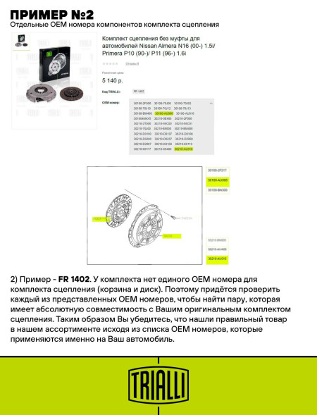 Комплект сцепления без муфты для автомобилей Geely Emgrand X7 (13-) 2.0i