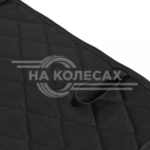 Накидка (подушка) из искусственного меха на сиденье, черная с коротким мехом, 1 шт.