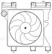 Электровентилятор охлаждения для автомобилей Citroen Berlingo I (96-)/Peugeot Partner I (96-) A/C- (с кожухом)