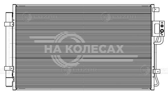 Радиатор кондиционера для автомобилей Santa Fe (CM) (06-) 2.4i/3.3i/3.5i
