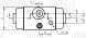 Цилиндр тормозной задний для автомобилей Citroen C3 (03-)/C2 (02-)/Peugeot 1007 (05-) левый/правый d=20.6мм (автомобиль с ABS)