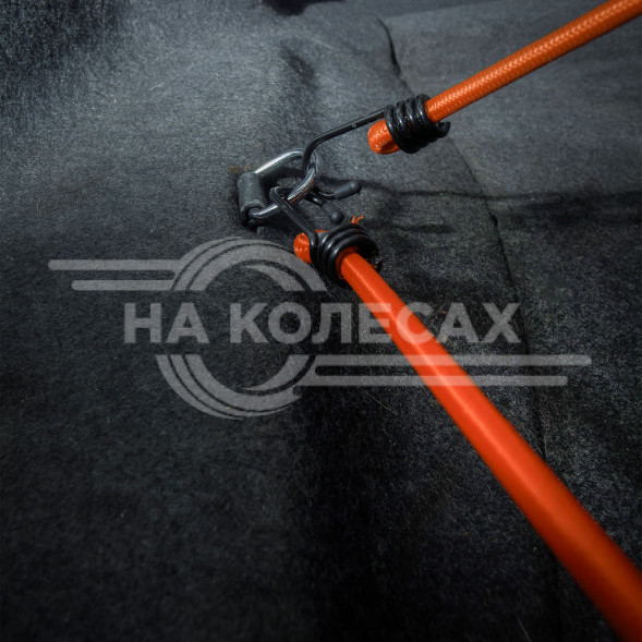 Резинки-стяжки набор 6 шт.: 2 шт.-80см, 2шт.-100см, 2шт-120см, D-8 мм, (метал. крючки)