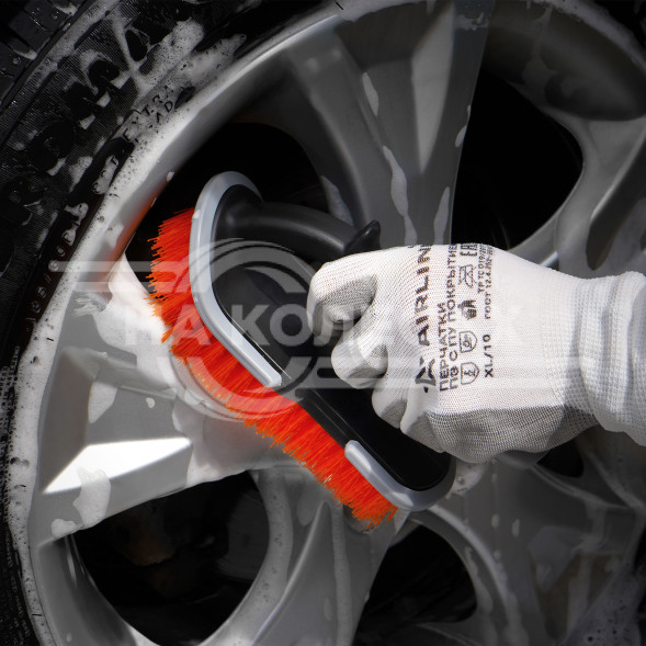 Щетка для мытья с жёсткой щетиной средняя