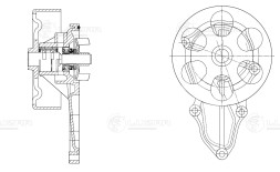 Насос водяной для автомобилей Honda Accord (03-)/CR-V (02-) 2.4i [K24A4]