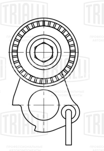 Ролик приводного ремня для автомобилей VW Tiguan (07-) 1.8TSi/2.0TSi [EA888 gen.2] с натяжным механизмом