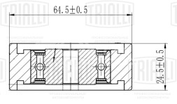 Ролик приводного ремня для автомобилей Audi A6 (97-) 2.5d (опорный) лев.нижн.