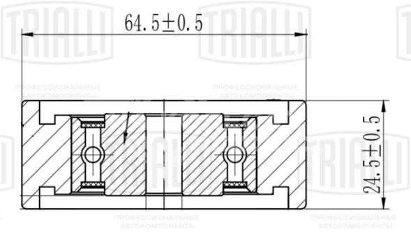 Ролик приводного ремня для автомобилей Audi A6 (97-) 2.5d (опорный) лев.нижн.