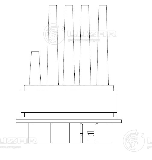 Резистор электровентилятора отопителя для автомобилей Opel Astra H (04-)/Zafira B (05-) (auto A/C)