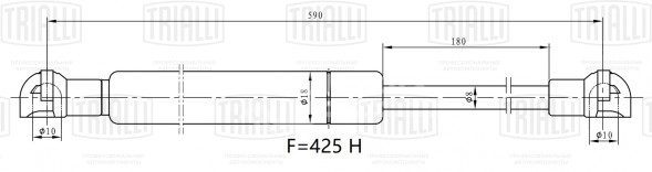 Амортизатор (упор) крышки багажника для автомобиля Nissan Note (06-)